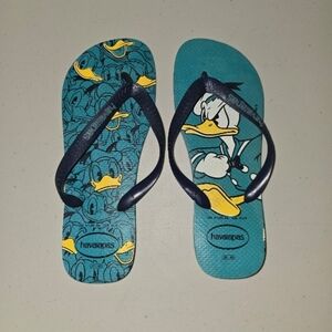 Disney Donald Duck Havianas Flip Flop Sandals